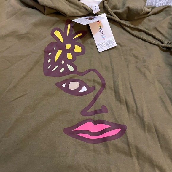 NEW Graphic design LGBQ  PEACE PROJECT 
Olive Green long sleeve - Picture 2 of 9
